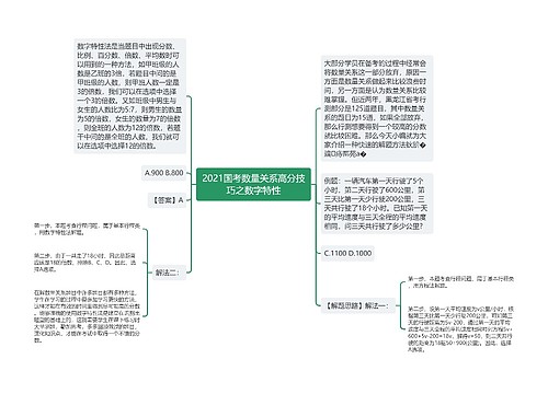 2021国考数量关系高分技巧之数字特性