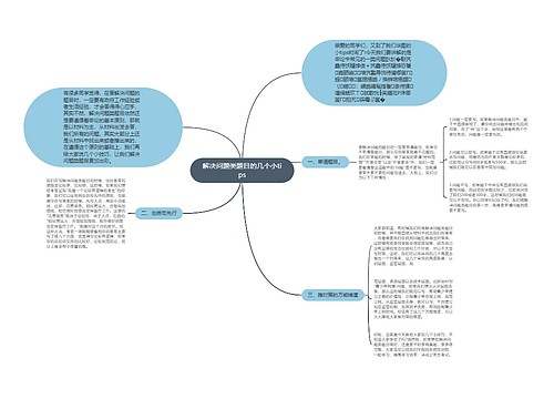 解决问题类题目的几个小tips