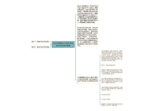 2022年国考之行政处罚法修改后的考点聚焦