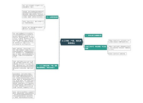 女工孕期、产期、哺乳期假期规定