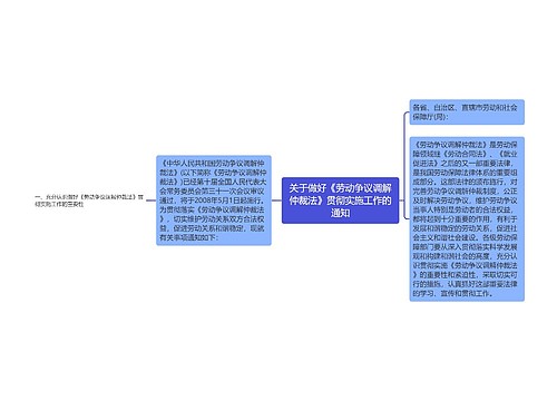 关于做好《劳动争议调解仲裁法》贯彻实施工作的通知