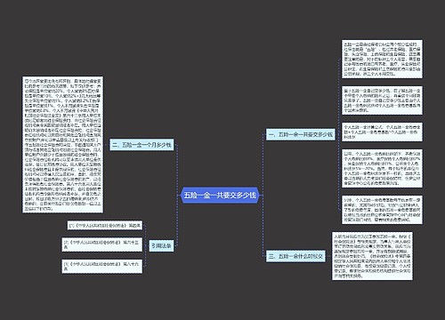 五险一金一共要交多少钱