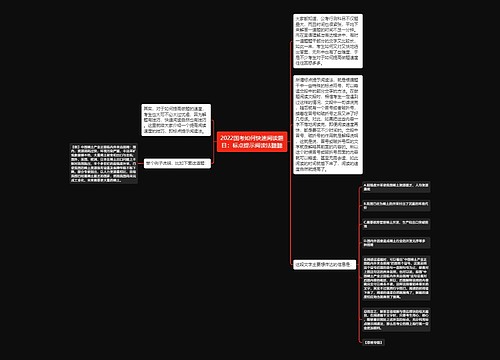 2022国考如何快速阅读题目：标点提示阅读法聽聽