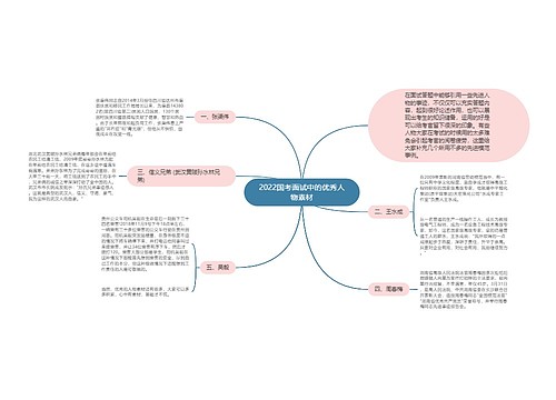 2022国考面试中的优秀人物素材