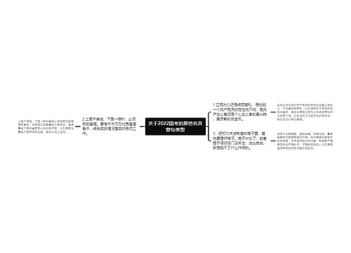 关于2022国考的那些名言警句类型