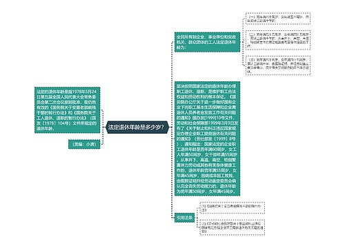 法定退休年龄是多少岁？