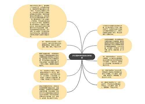 2022国考申论综合分析初探