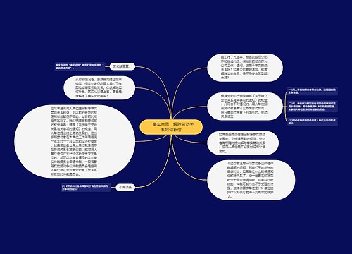 “事实合同”解除劳动关系如何补偿