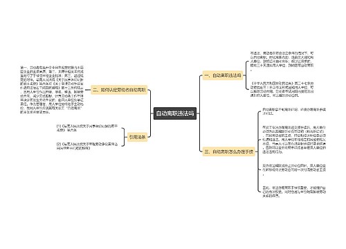 自动离职违法吗