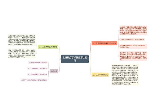 上班被打了报警后怎么处理