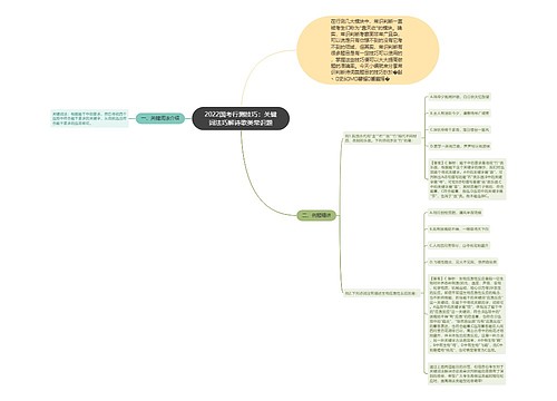 2022国考行测技巧：关键词法巧解诗歌类常识题