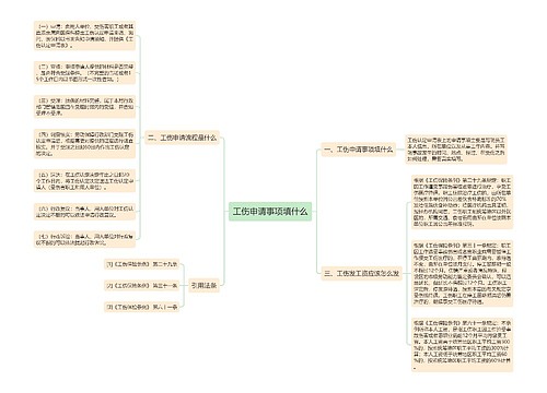 工伤申请事项填什么