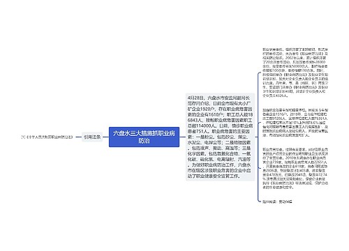 六盘水三大措施抓职业病防治