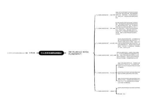 个人怎样申请职业病鉴定