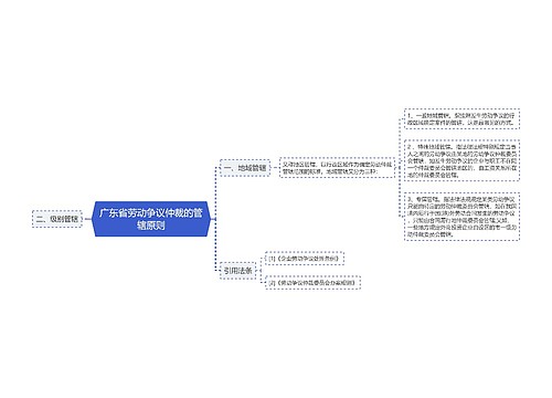 广东省劳动争议仲裁的管辖原则