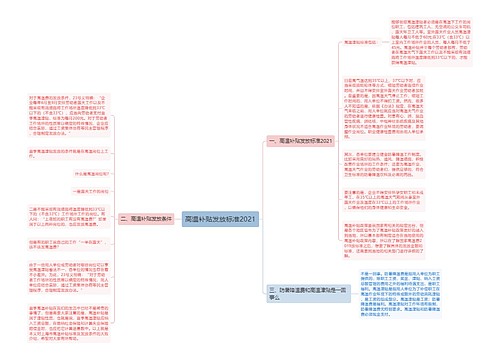 高温补贴发放标准2021