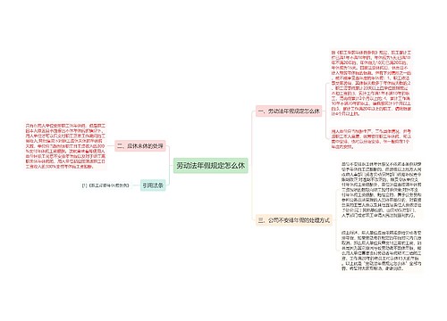 劳动法年假规定怎么休