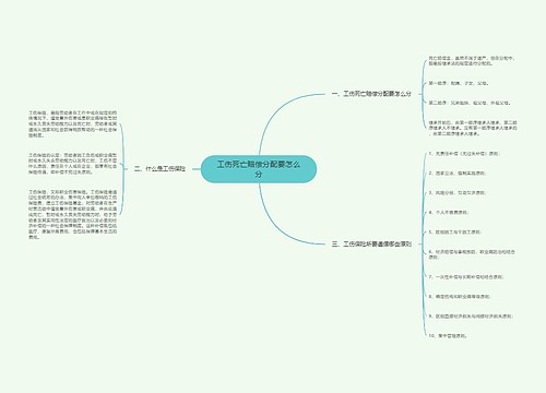 工伤死亡赔偿分配要怎么分