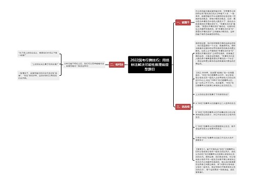 2022国考行测技巧：用搭桥法解决可能性推理前提型题目