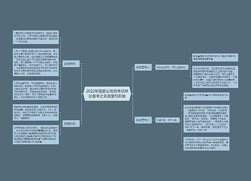 2022年国家公务员考试申论备考之名言警句积累