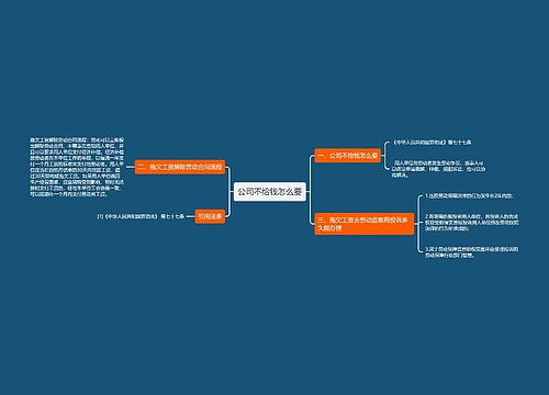 公司不给钱怎么要