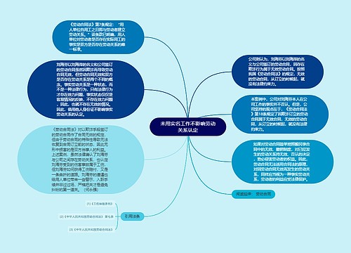 未用实名工作不影响劳动关系认定