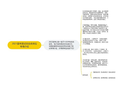 2021国考面试综合类岗位考情介绍