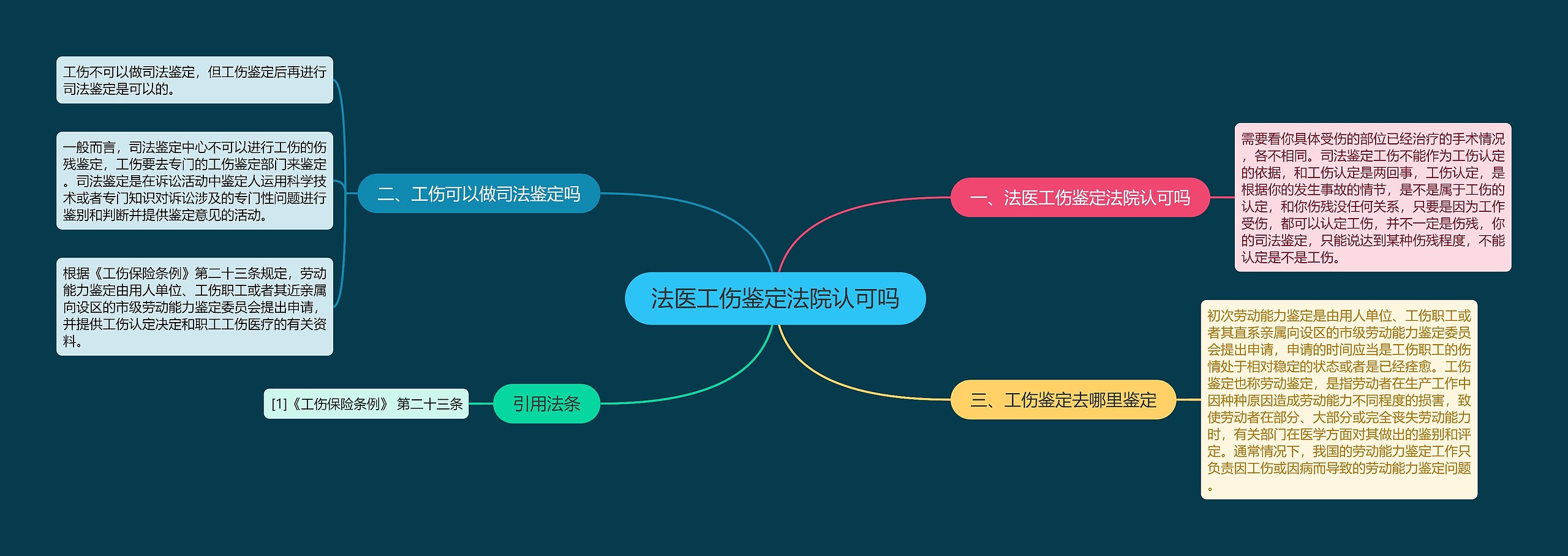 法医工伤鉴定法院认可吗思维导图