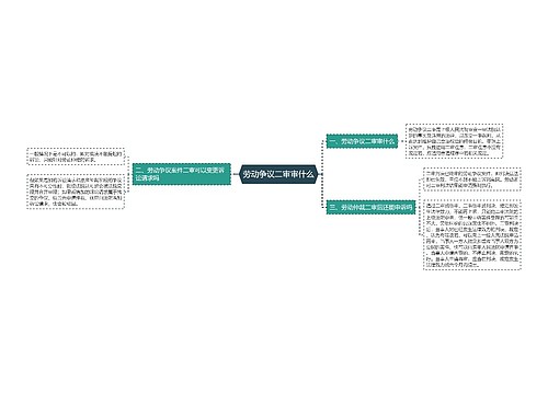 劳动争议二审审什么