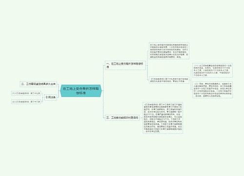 在工地上受伤骨折怎样赔偿标准