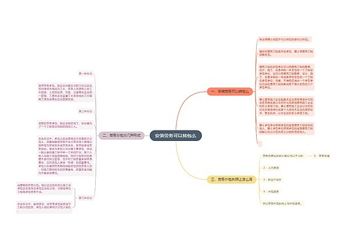 安装劳务可以转包么