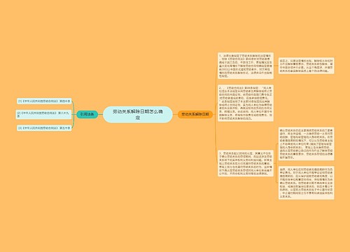 劳动关系解除日期怎么确定