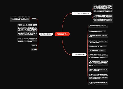 病退申请书范文