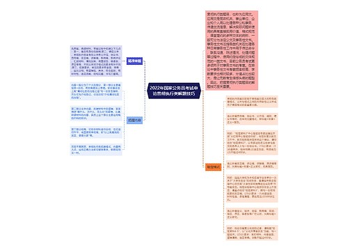 2022年国家公务员考试申论贯彻执行类解题技巧