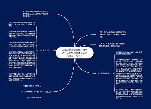 工伤保险条例解释：第十条【工伤保险费缴费主体和费基、费率】