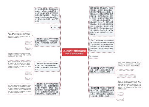 2022国考行测数量猜题必会技巧之倍数猜题法