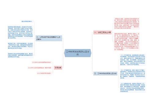 工作时间与加班怎么区分的