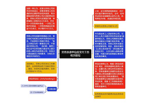 劳务派遣单位应支付工伤相关赔偿