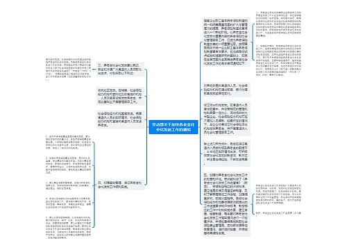 劳动部关于加快养老金社会化发放工作的通知