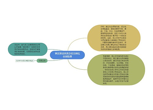 事实劳动关系亦应交纳社会保险费