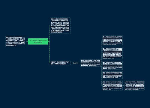 2022国考规划事件—活动类题目破解