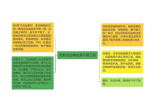 收银员出事故算不算工伤