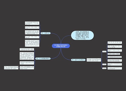 2022国家公务员考试综合分析题之评价分析