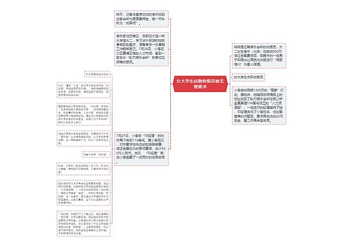 女大学生应聘收银员被无理要求