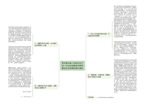 贯彻落实省人民政府关于进一步加快完善城市居民最低生活保障制度的通知