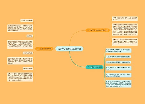 关于个人如何交五险一金