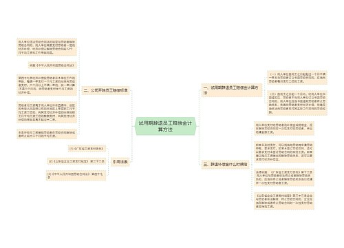 试用期辞退员工赔偿金计算方法