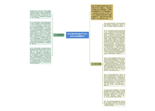 2022国考申论备考干货之综合分析答题技巧