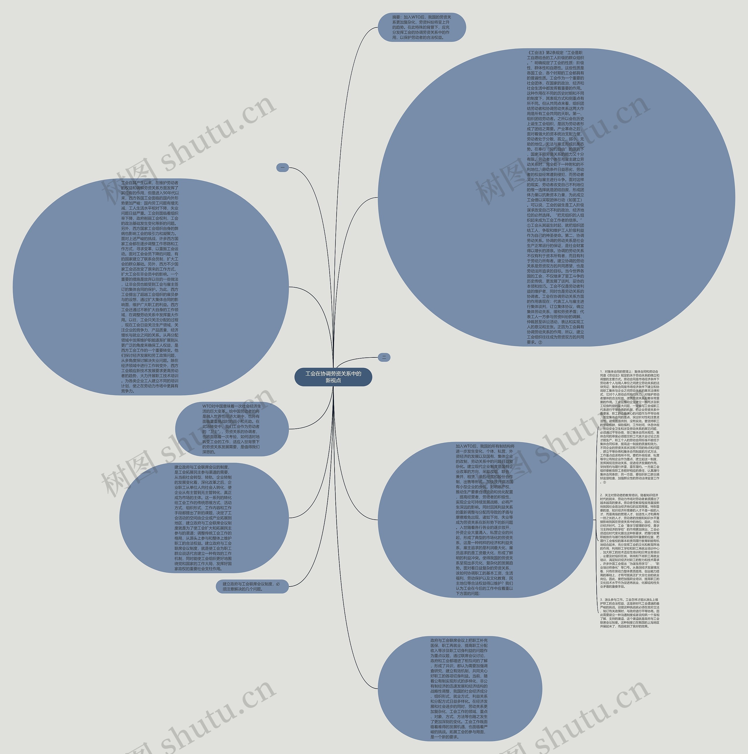 工会在协调劳资关系中的新视点思维导图