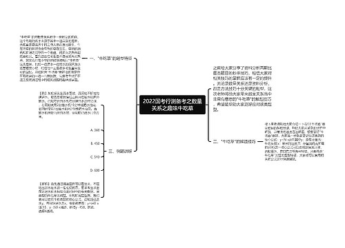 2022国考行测备考之数量关系之趣味牛吃草